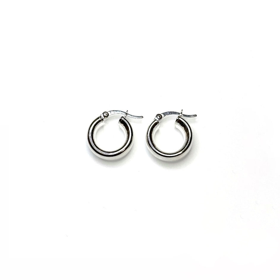 Silver hoop sale earrings nz