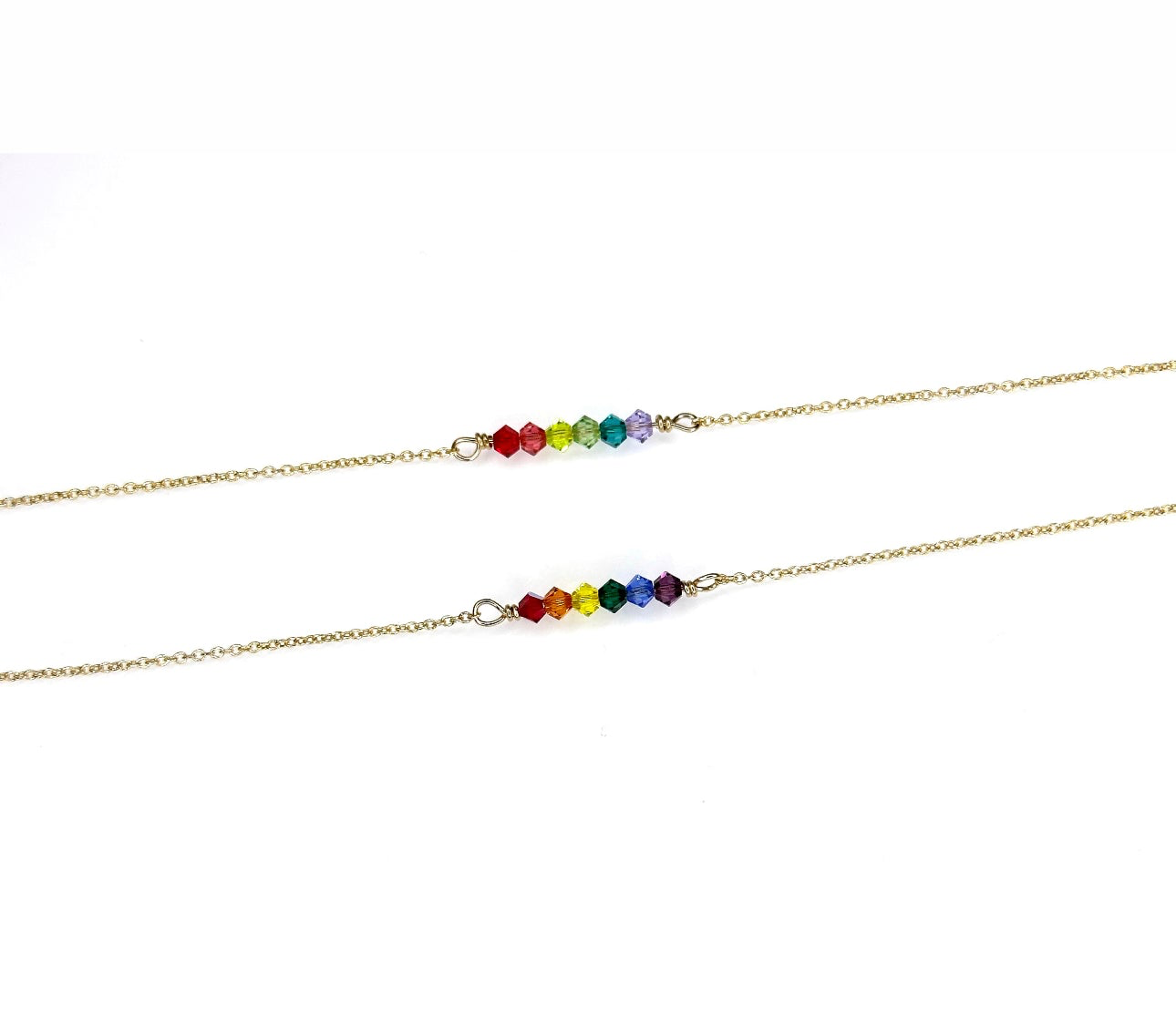 SPECIAL CAUSE: Rainbow BFF bracelets, necklaces (14K gold-filled, shower safe)