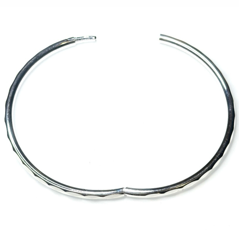 Prism bangle (sterling silver, shower safe)