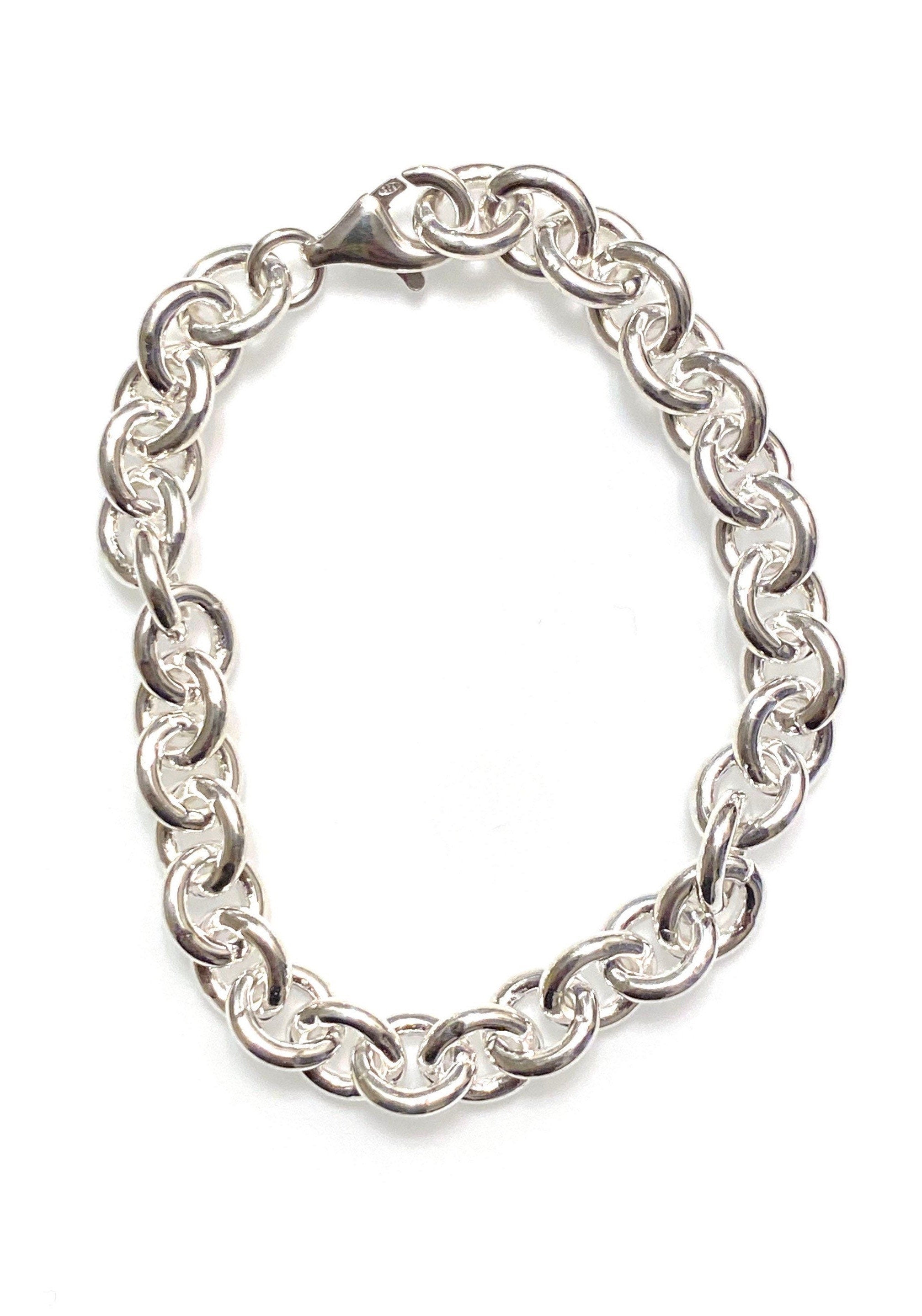 Chunky anchor chain bracelet (sterling silver)